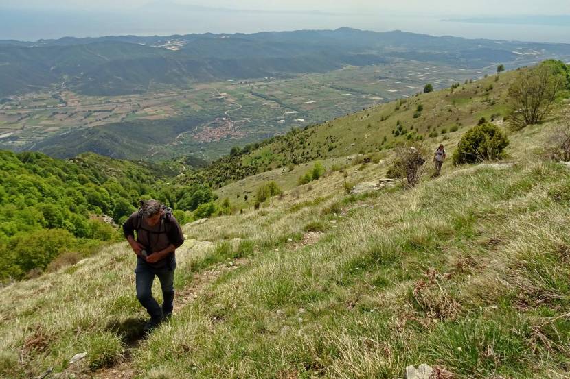 Παγγαίο - Σηματοδότηση μονοπατιού Μεσορόπης